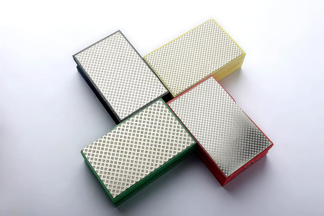 Z-LION Schleifblöcke, Diamant-Handpolierpads für Glas, Granit, Marmor, Stein, Keramik, galvanisierte