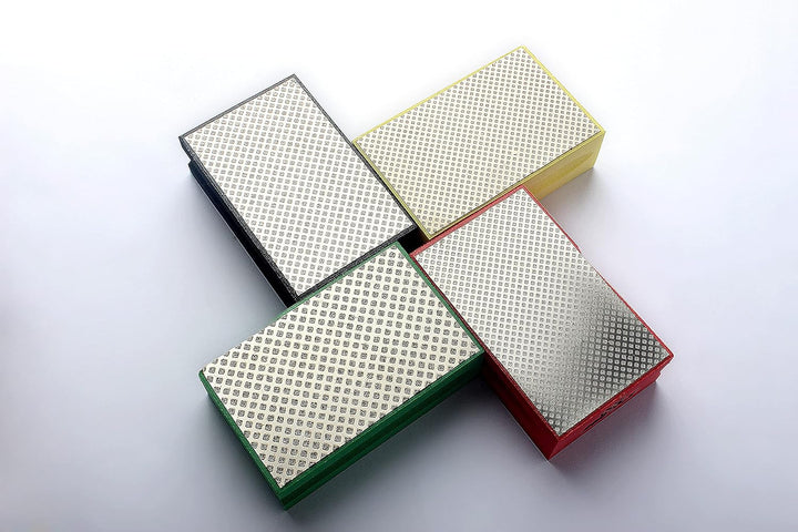 Z-LION Schleifblöcke, Diamant-Handpolierpads für Glas, Granit, Marmor, Stein, Keramik, galvanisierte