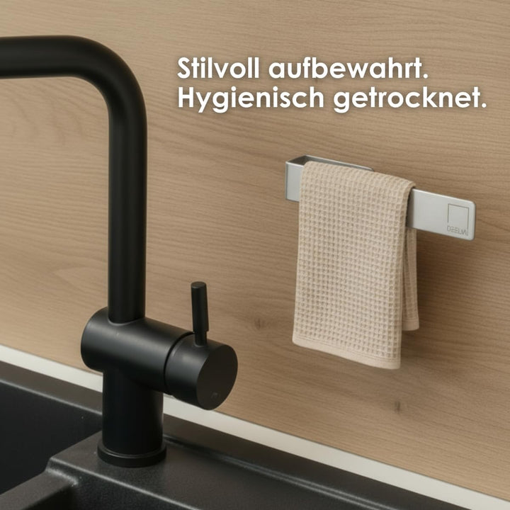 Spültuchhalter | Spüllappenhalter selbstklebend an der Wand | Lappenhalter geeignet als Küchen Organ