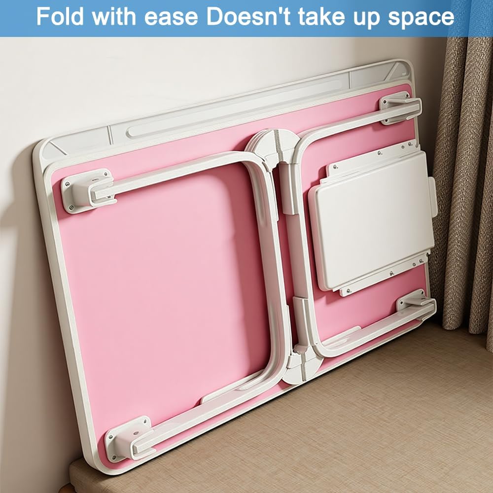 Laptop Bett Tisch - Schreibtisch, Nachttisch mit Schublade, für Laptop, Lesen, Schreiben, Essen und