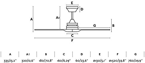 FARO BARCELONA 33519 - MOREA Deckenventilator hellbraun mit Gleichstrommotor