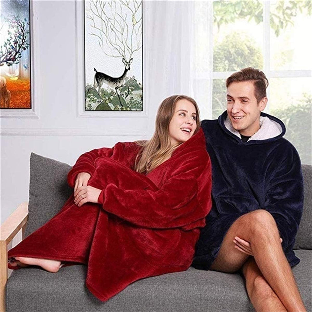 C hello cloud Oversized Hoodie Decke, Wearable Blanket Sweatshirt, Ultra Soft Sherpa Fleece Bequemer