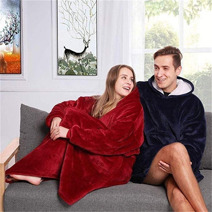 C hello cloud Oversized Hoodie Decke, Wearable Blanket Sweatshirt, Ultra Soft Sherpa Fleece Bequemer