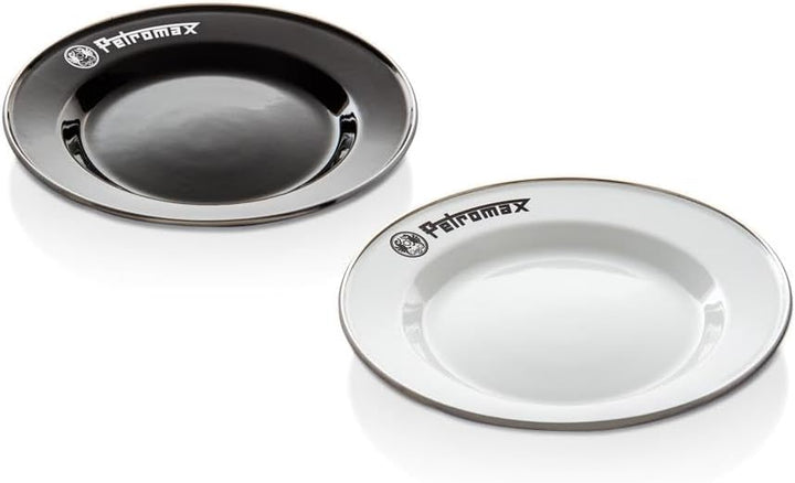 Petromax Emaille Borden Set - Wit Weiss 22,5 cm, Weiss 22,5 cm