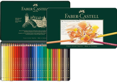 Faber-Castell 110036 - Künstlerfarbstift Polychromos, 36er Metalletui Metalletui 36 stück (1er Pack)