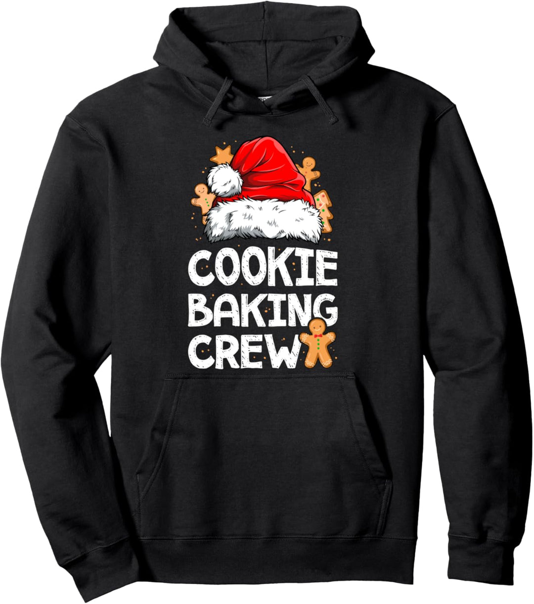 Cookie Baking Crew Christmas Santa Family Gingerbread Team Pullover Hoodie