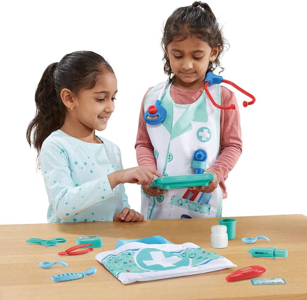 VTech - Elektronisches Lehrlings-Set, Doktorkoffer mit interaktiven Kinder-Tablets und Lernspielen,