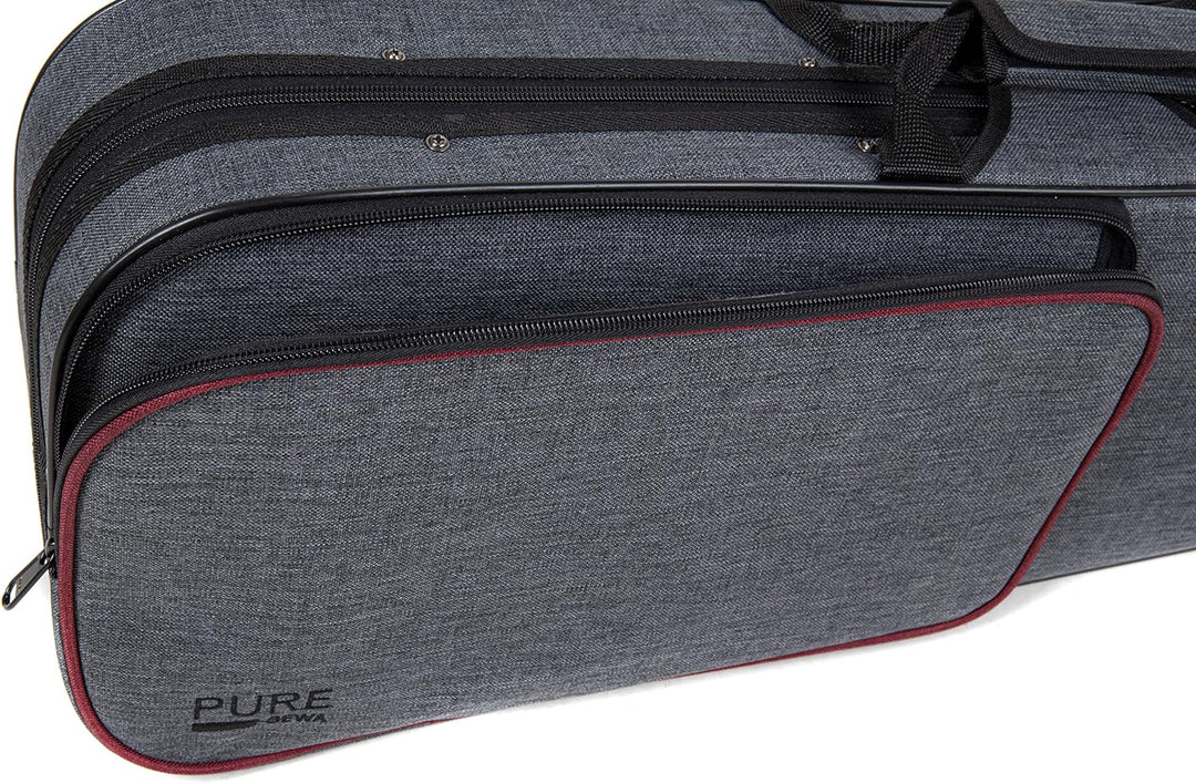 GEWA PURE Violinformetui/Geigenkoffer 3/4 Grau Lila, 3/4