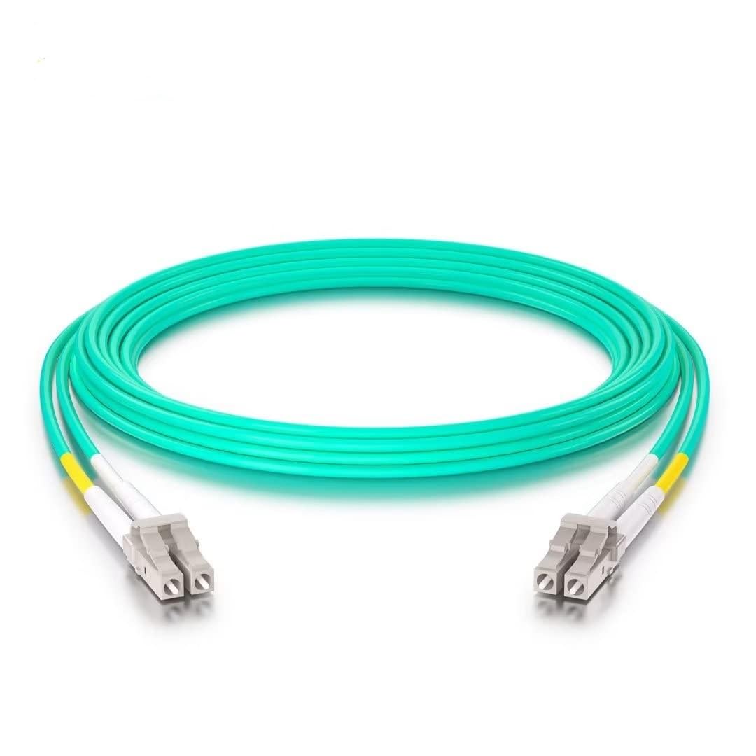 10Gtek [10 Stück] LC zu LC OM3 Multimode Duplex 0.5-Meter, LWL Glasfaser Patchkabel Fibre Optic Patc