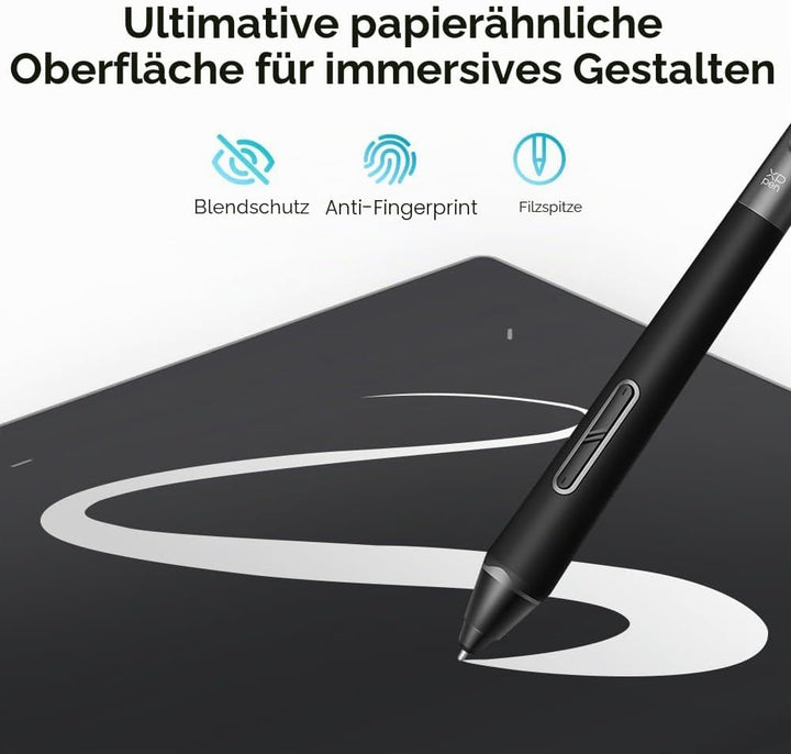 XPPen Deco Pro XLW (Gen 2) Grafik-Tablet, 15 x 9 Zoll, Bluetooth-Grafik-Tablet, mit Eingabestift X3