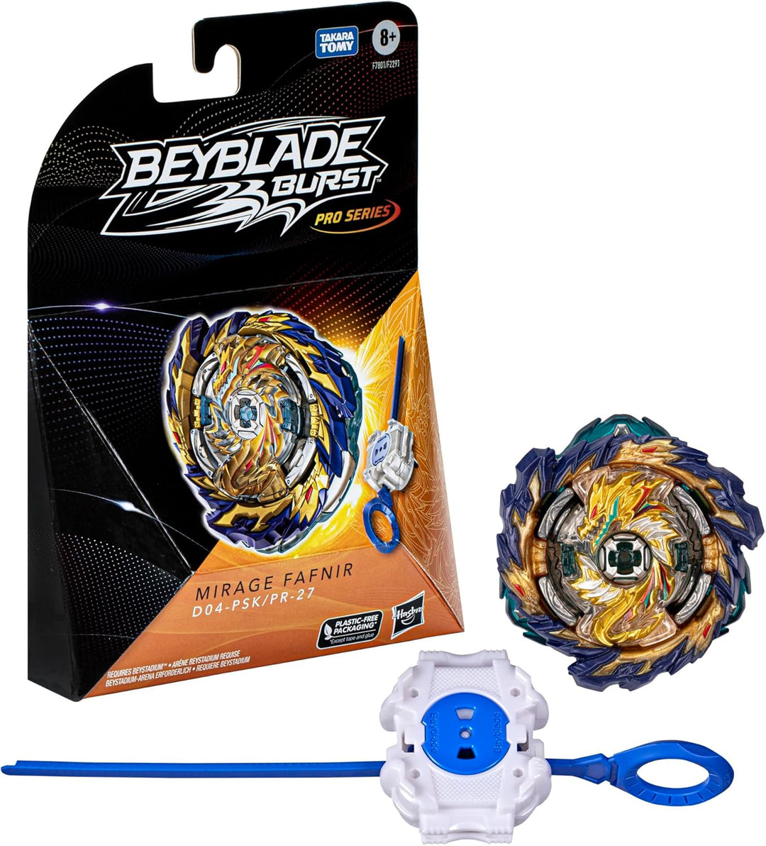 Beyblade Burst Pro Series Mirage Fafnir Kreisel Starter Pack, Battle Kreisel mit Starter