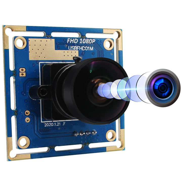 ELP USB Kamera Modul Weitwinkel 170 Grad Fischaugenobjektiv USB Kamera 2MP 1080P Webcam Hohe Bildrat