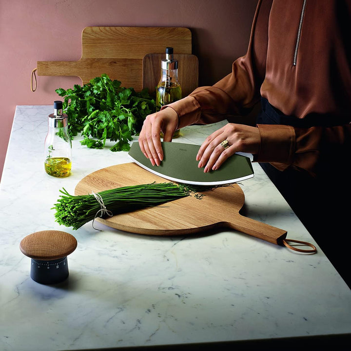 EVA SOLO | Pizza-/Kräutermesser Green Tool | Zerteilen, schneiden und hacken – schnell und einfach |