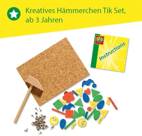 SES Hamertje Tik Fantasie (00926), Kreatives Bastelset, für Kinder ab 3 Jahren