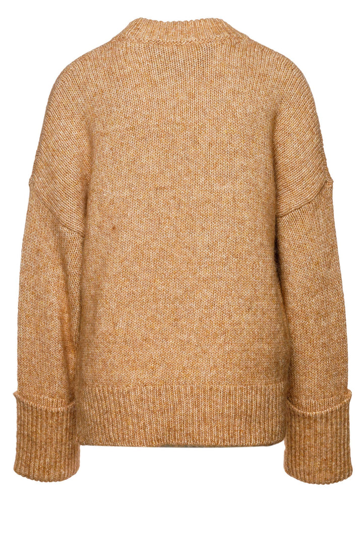 BOSS Hugo Relaxed-Fit Pullover WORVEGIAN aus Baumwoll/Alpaka Mix Farbe braun 235 (M)