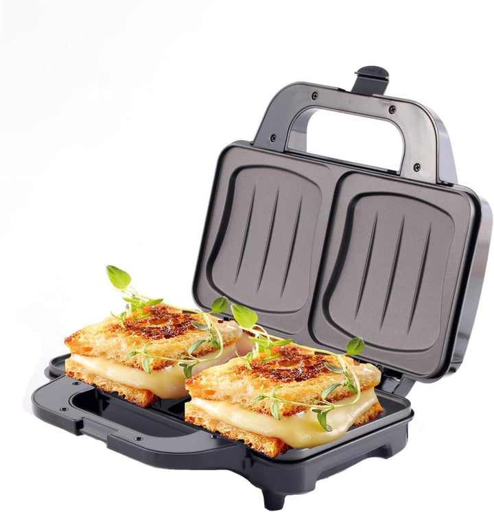 CAMRY CR 3054 Sandwichmaker XL, Toaster, 1300 W, Grillplatte mit feuerfestem Griff, Kontaktgrill mit