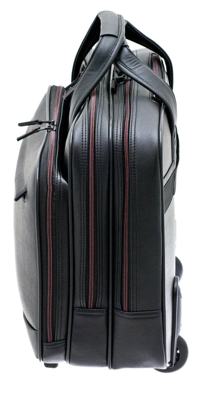 Pilotenkoffer Trolley Aktenkoffer Laptop Akten Tasche 41 cm Schwarz