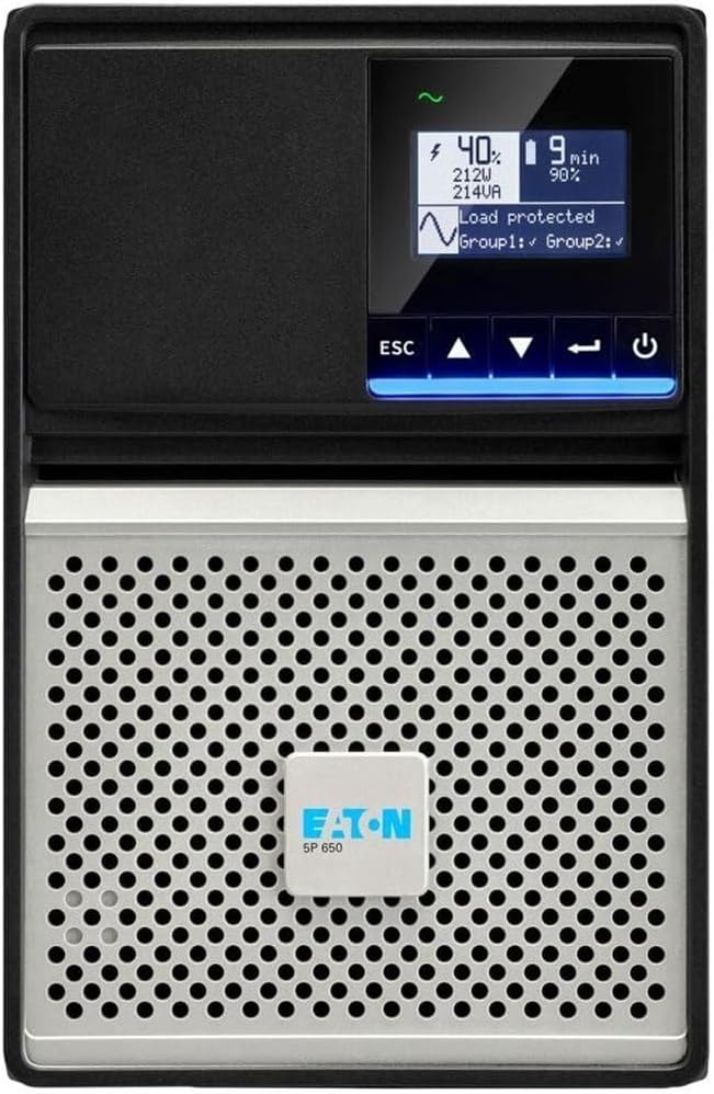 Eaton 5P 650i - Gen 2 - USV - Wechselstrom 200-240 V - 650 VA - ventilgeregelte Bleisäure (VRLA) - L