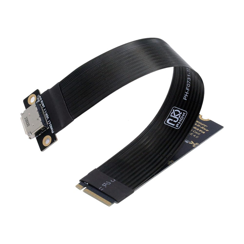 NFHK 2280 NGFF PCI-E4.0 M.2 M-Schlüssel zum Oculink SFF-8612 SFF-8611 Hostkabel 15 cm für NVME U.2 S