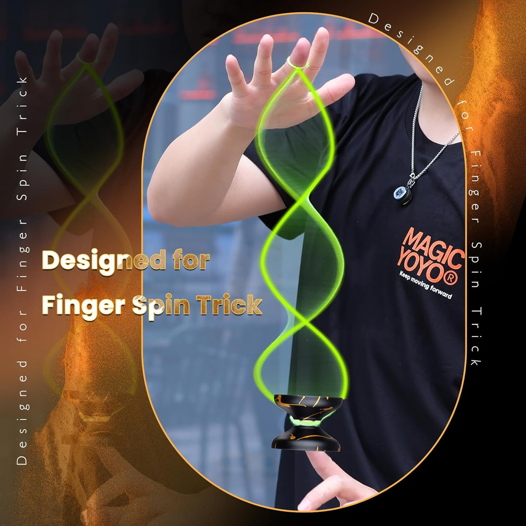 YOSTAR Yoyo Profi V10, Trick JoJo mit Leerlauf und Kugellager, Jo Jo für Kinder und Erwachsene, Resp