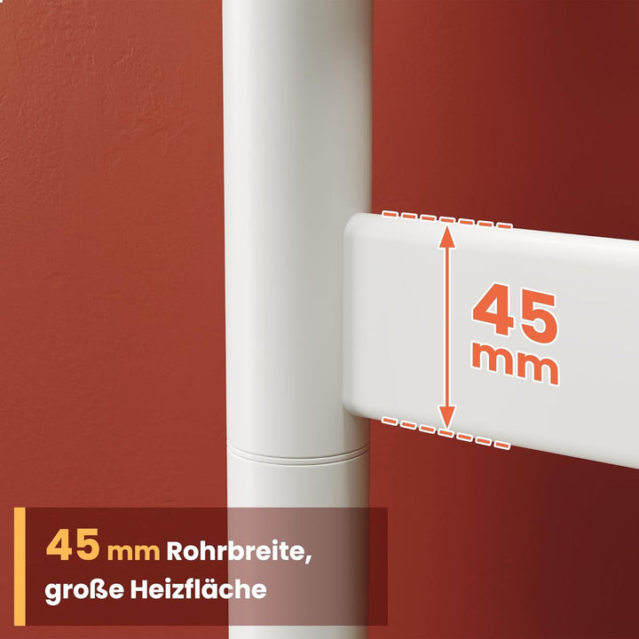 SONNI Elektrischer Handtuchhalter mit Beheizter Ablage 660x550mm, 140W Badheizkörper Elektrisch, Tuy