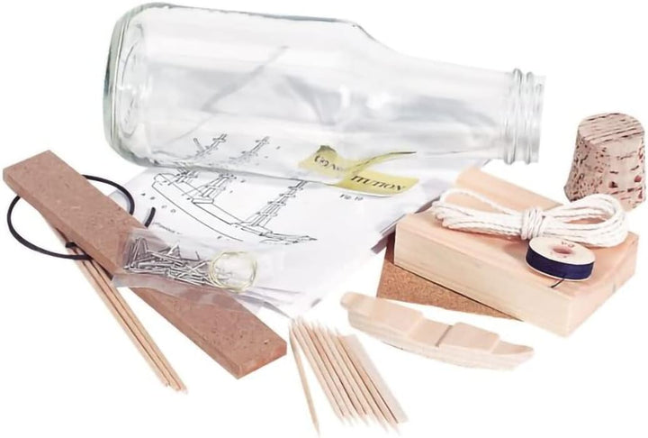 Pirate Ship in a Bottle Kit - Includes All Parts to Create a Mini Ship in a Bottle - VERY Challengin
