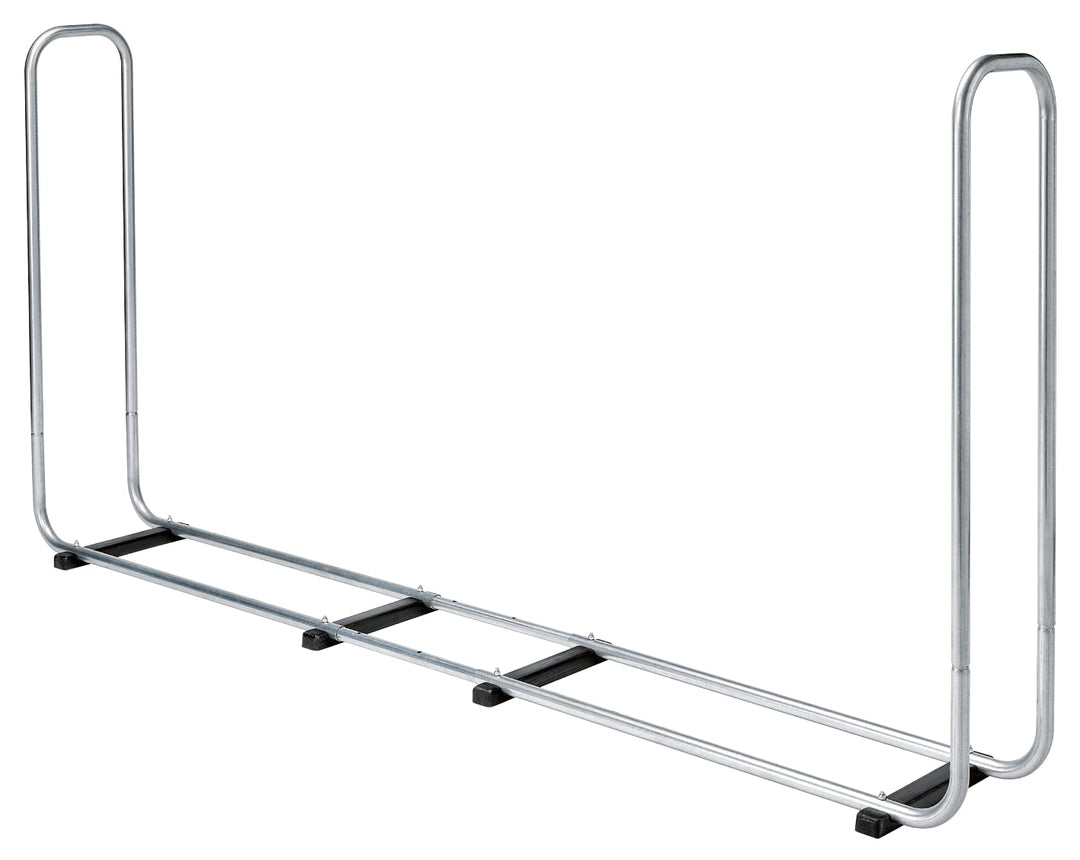 wolfcraft Stapelhilfe für Brennholz 5122000 / Verstellbare Kaminholzaufbewahrung für den Aussenberei