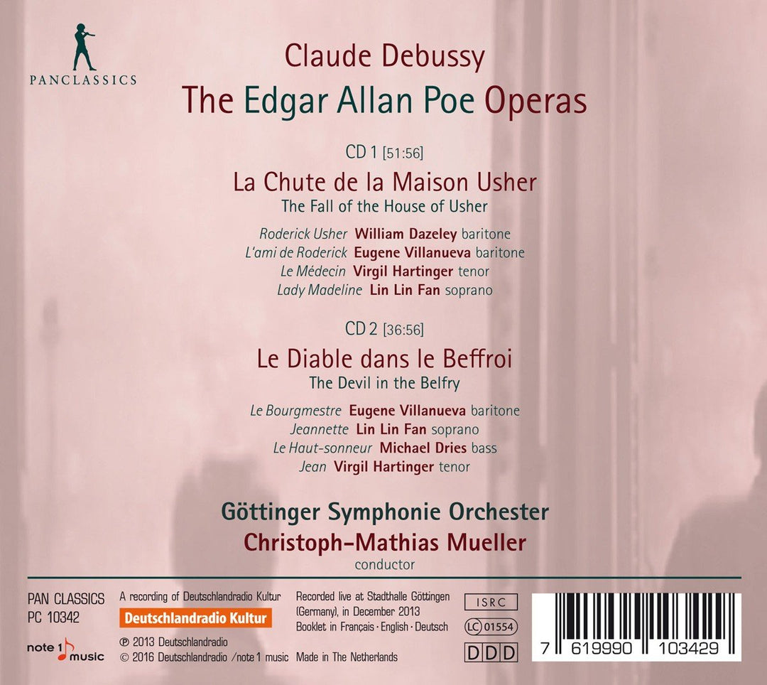Debussy: Die Edgar Allan Poe Opern - Der Untergang des Hauses Usher / Der Teufel im Glockenstuhl, Au