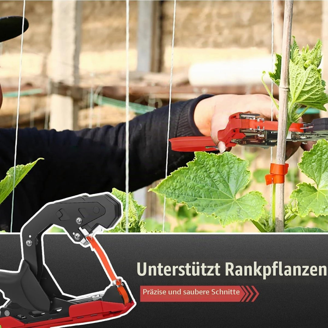 Professionelle Pflanzen Bindezange für Weinberg Tomaten Gurken, Pflanzenbindemaschine ideal für Gärt