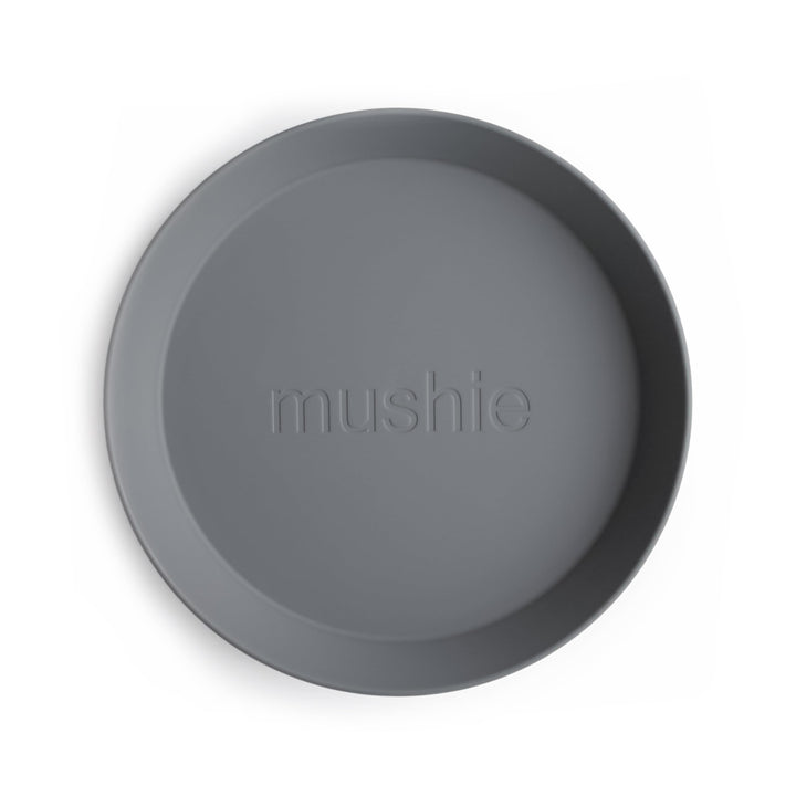 mushie Runde Geschirrteller für Kinder | 2er-Set | wiederverwendbar BPA-frei | spülmaschinenfest & m