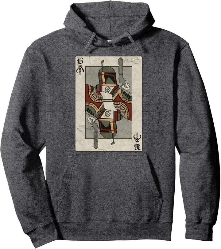 Star Wars Boba Fett Mandalorian Card Pullover Hoodie
