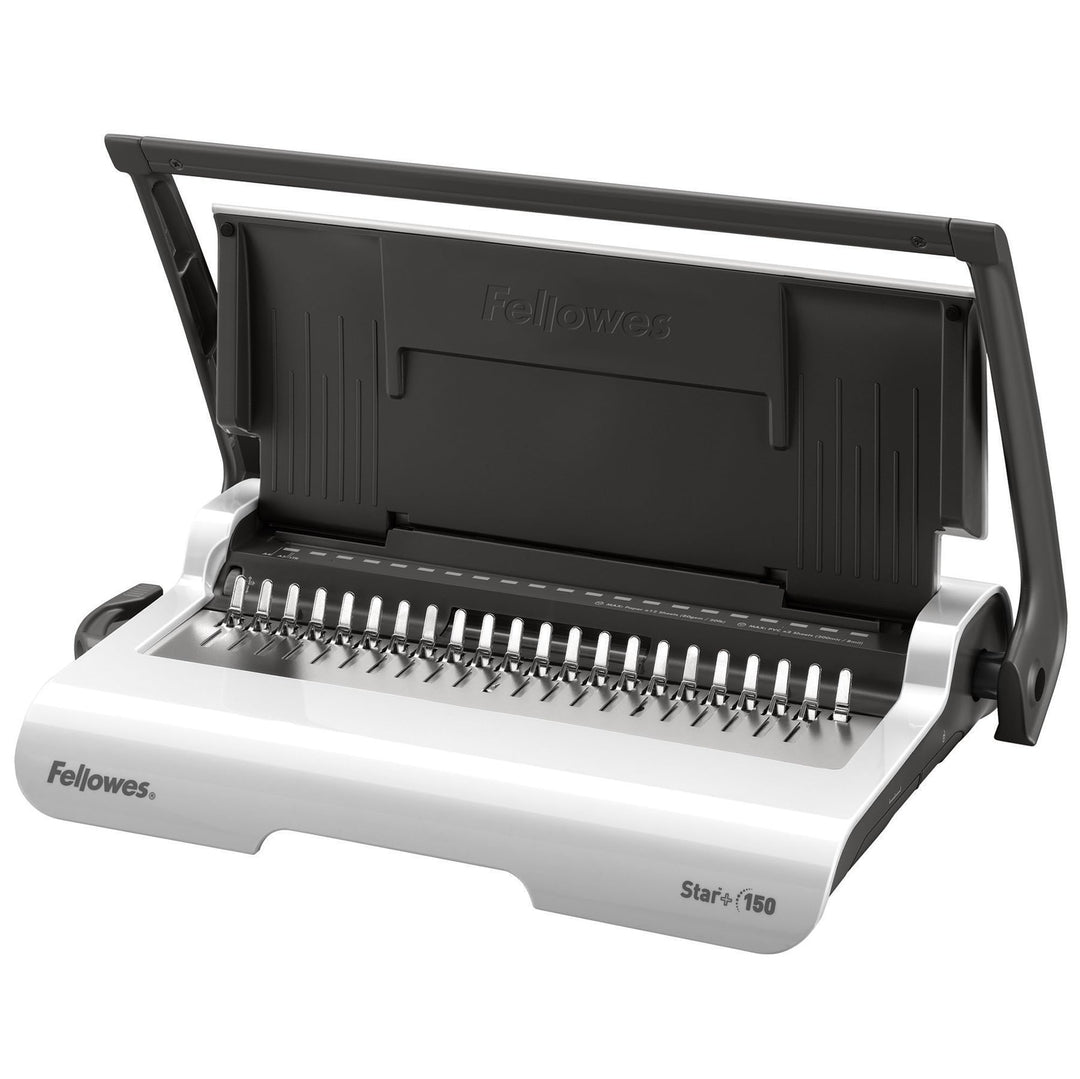 Fellowes Plastikbindegerät Star+ 150 für das Home Office, mit Dokumentmessfunktion, Bindeleistung 15