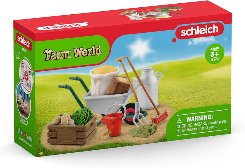 SCHLEICH 42608 Traktor mit Anhänger , ab 3 Jahren, Farm World & Farm World 42610 Bauernhof Zubehör S