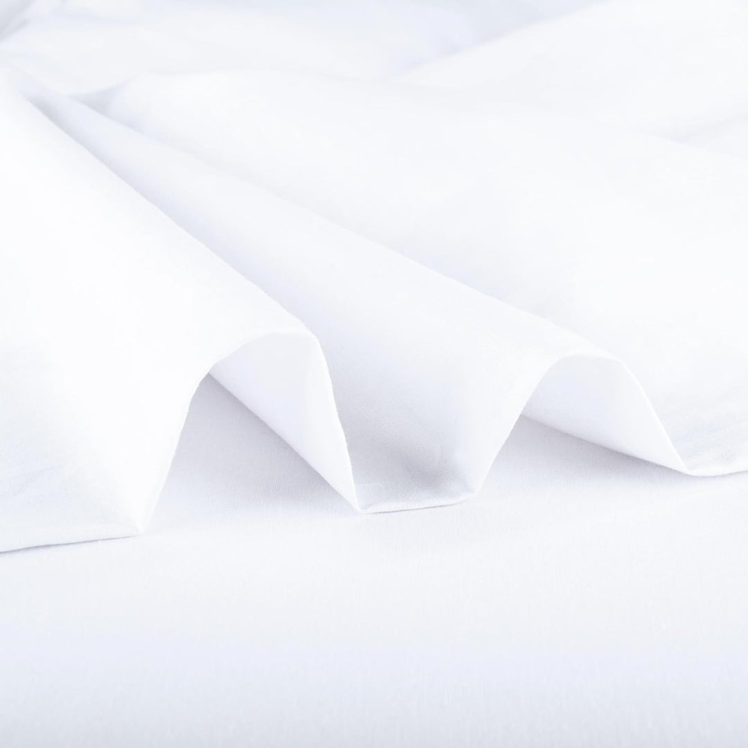 aqua-textil Superior Bettlaken ohne Spanngummi XXL 240 x 290 cm weiss Baumwolle leichte Sommer-Bettd