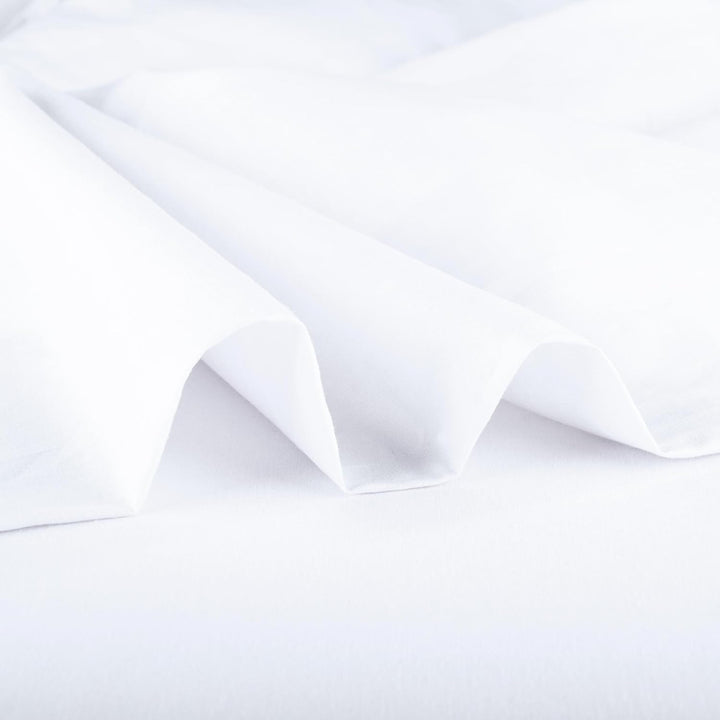 aqua-textil Superior Bettlaken ohne Spanngummi XXL 240 x 290 cm weiss Baumwolle leichte Sommer-Bettd