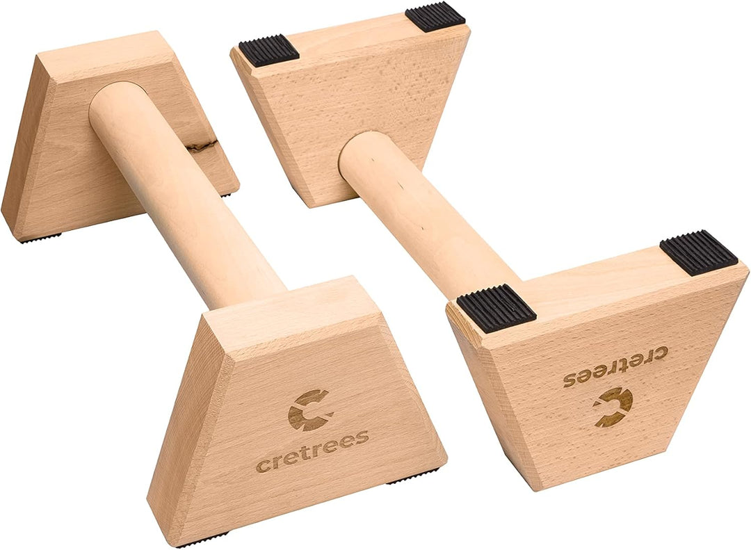 Liegestützgriffe aus Holz Parallettes Holzbarren - Tolles Trainingsausrüstung - Körpertraining auf H