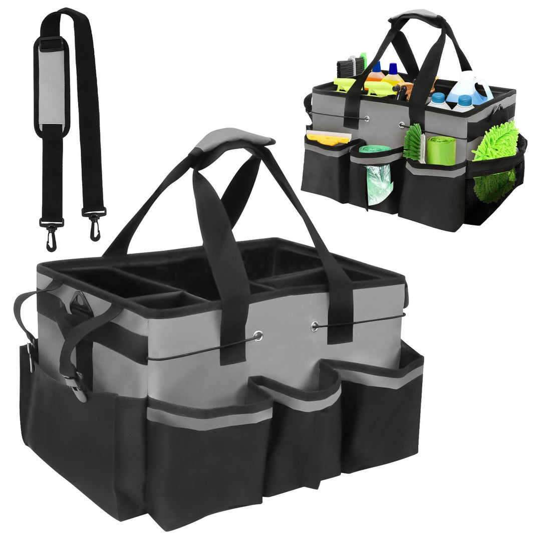 Reinigungs Tasche, 40*23.5*27.5 cm Reinigungscaddy Tragbar mit Griff Reinigungs Caddy Organisator, P