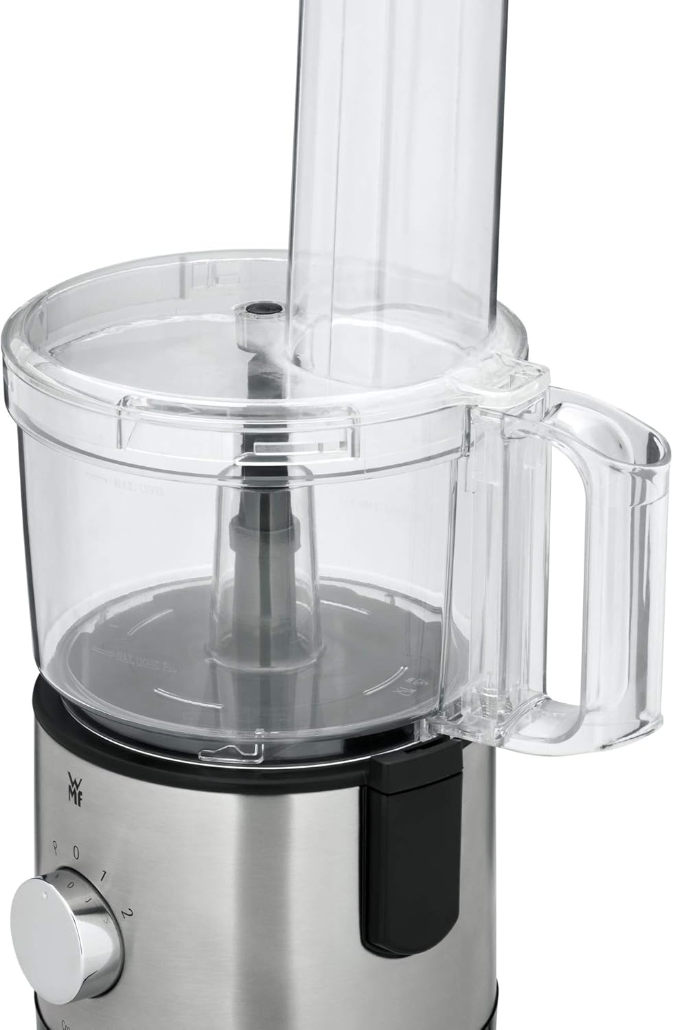 WMF Kult X Edition Küchenmaschine Zerkleinerer mit 5 Zubehör-Scheiben, Knetmesser, Stopfen, Edelstah