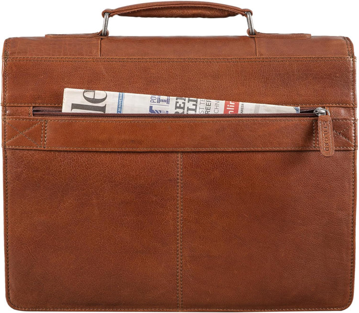 STILORD 'Havanna' Leder Businesstasche A4 Gross Klassische Aktentasche Arbeitstasche Abnehmbarer Sch
