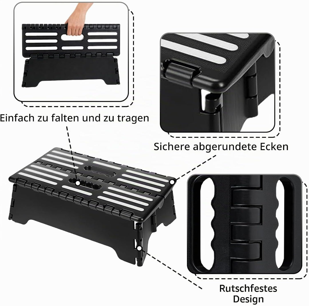 Tragbarer klappbarer Tritthocker, Rutschfester, Leichter Gehhilfe-Tritthocker für Senioren für Badez