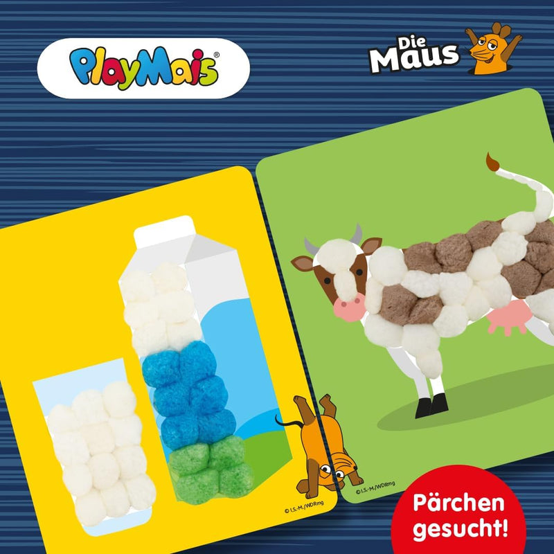 PlayMais Fun to Learn - DieMaus - Bastel-Set für Kinder ab 3 Jahren | Über 2000 Stück zum Basteln |