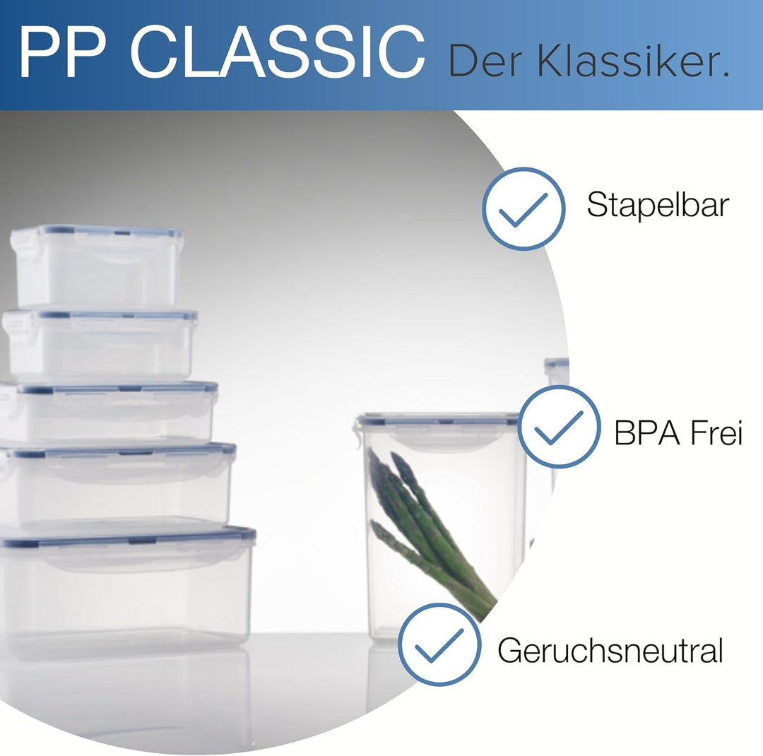 LocknLock PP Classic Küchen Caddy, 350 x 230 x 270 mm, 12 L, 100% Luftdicht, Cleveres Verschluss-Sys