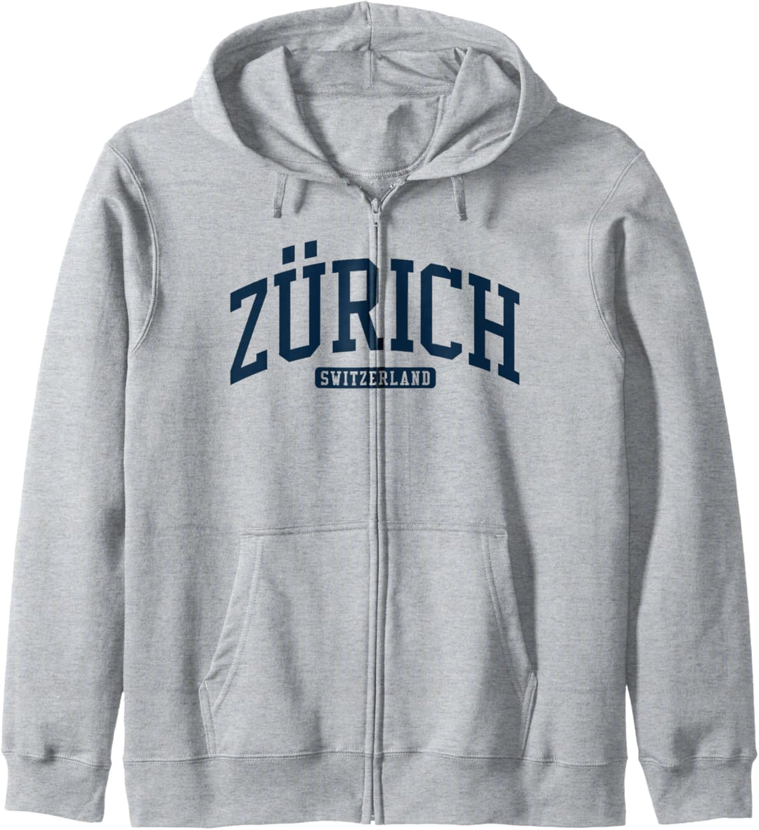 Zürich Schweiz College University Style Navy Kapuzenjacke