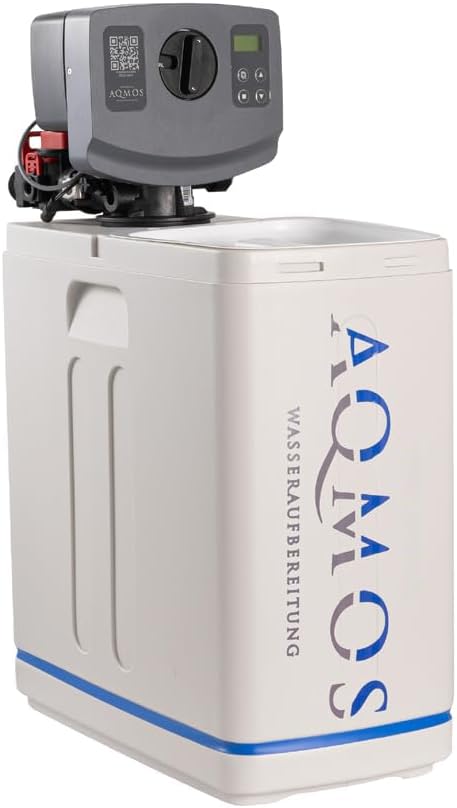 Aqmos R2D2-32 Wasserenthärtungsanlage mit Anschlussset und Montageblock, für Haushalte bis zu 5 Pers