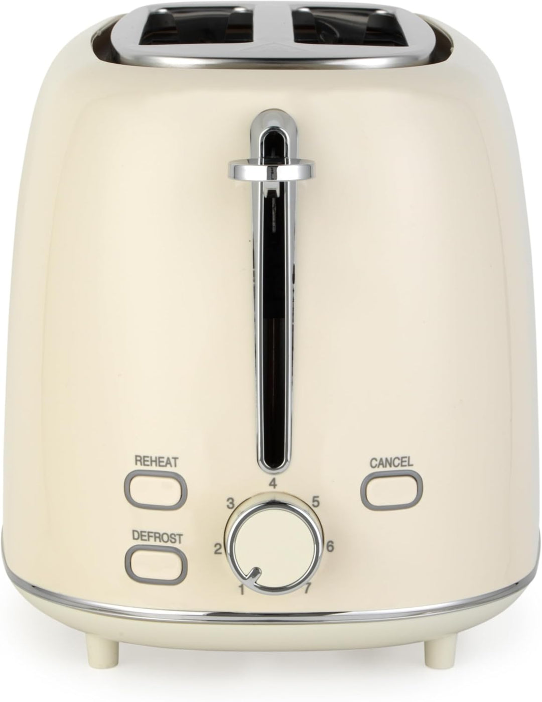 Salter Retro Creme 2-Scheiben-Toaster - 7 Bräunungsstufen, Auftauen, Aufwärmen & Abbrechen, High-Lif