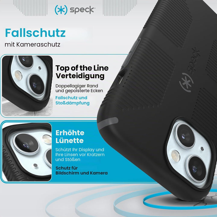 Speck iPhone 15 Hülle - Gebaut für MagSafe, Fallschutzgriff - für iPhone 15 iPhone 14 & iPhone 13 -