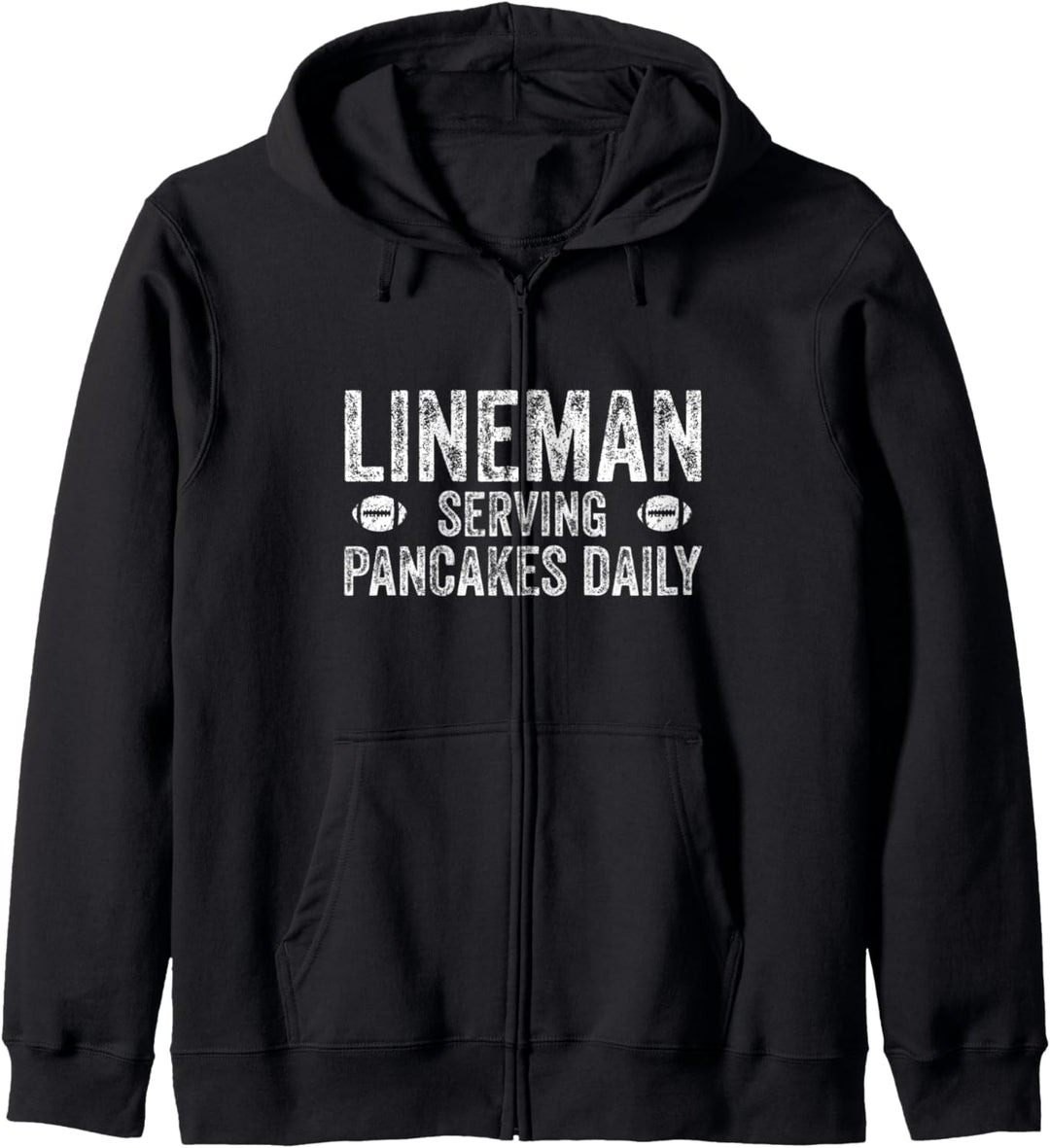 Football Lineman - Linemen Serving Pancakes Daily Kapuzenjacke