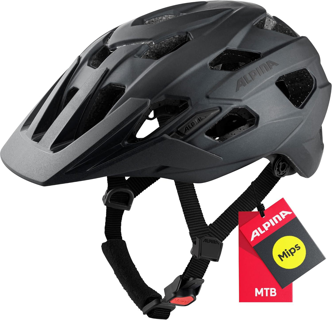 ALPINA PLOSE MIPS - Sicherer und Komfortabler MIPS Enduro & MTB Fahrradhelm Mit Antibakteriellen Pol
