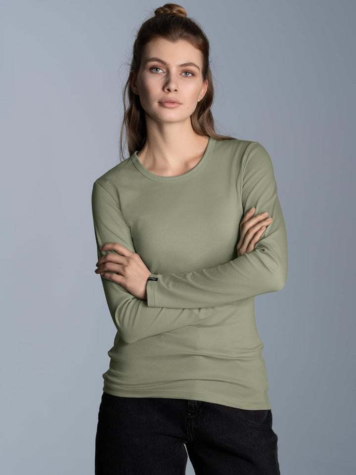 TRIGEMA Langarmshirt XL Salbei, XL Salbei
