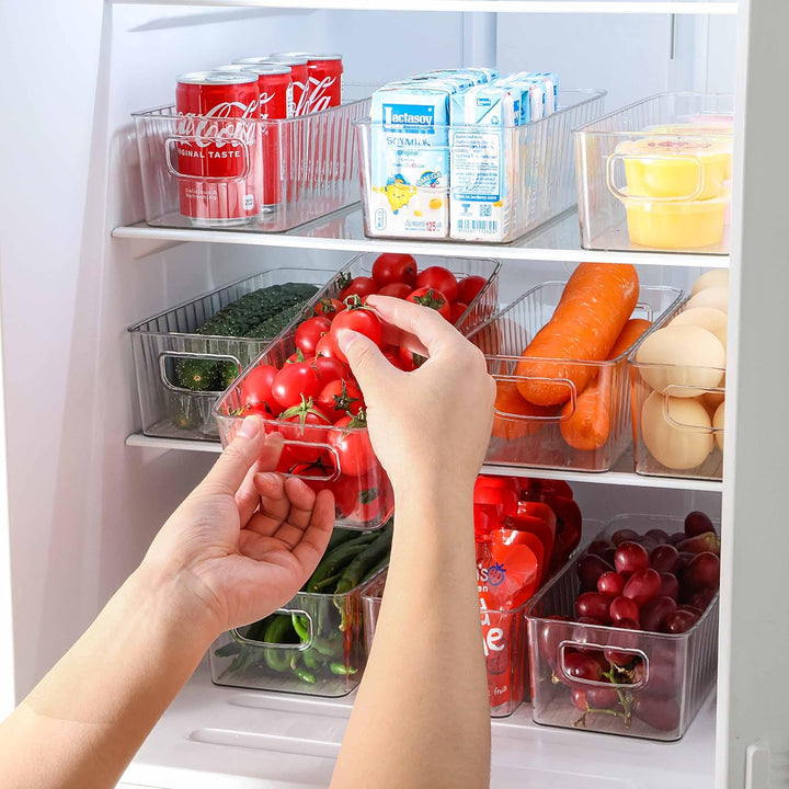 HNNJCK 10er Set Kühlschrank Organizer - BPA Free, Küche Aufbewahrung &amp; Organisation, Fridge Organize